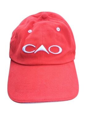 CAO Cigars Hat Red Italy Strapback Adjustable Cap Embroidered Logo